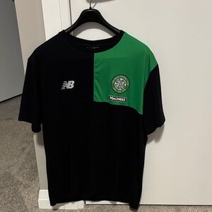 New Balance Black & Green Celtic Training Tee